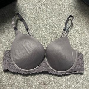 aerie lace trim padded demi bra 💜 36C